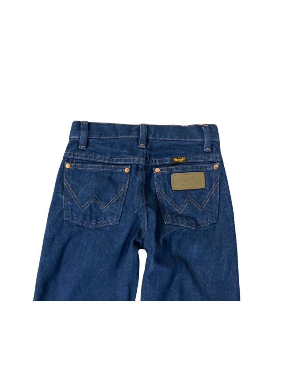 Wrangler Cowboy Cut Jeans Boys 8 Slim Blue Straight Adjustable Waist Denim Used - Picture 6 of 14